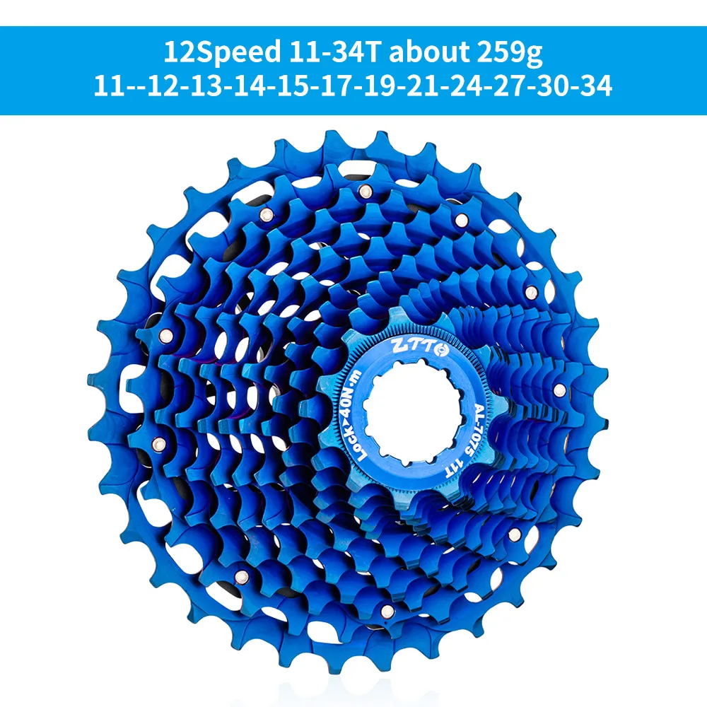ZTTO Road Bike 12 Speed Cassette HG Freehub ULT 11-34T Gravel