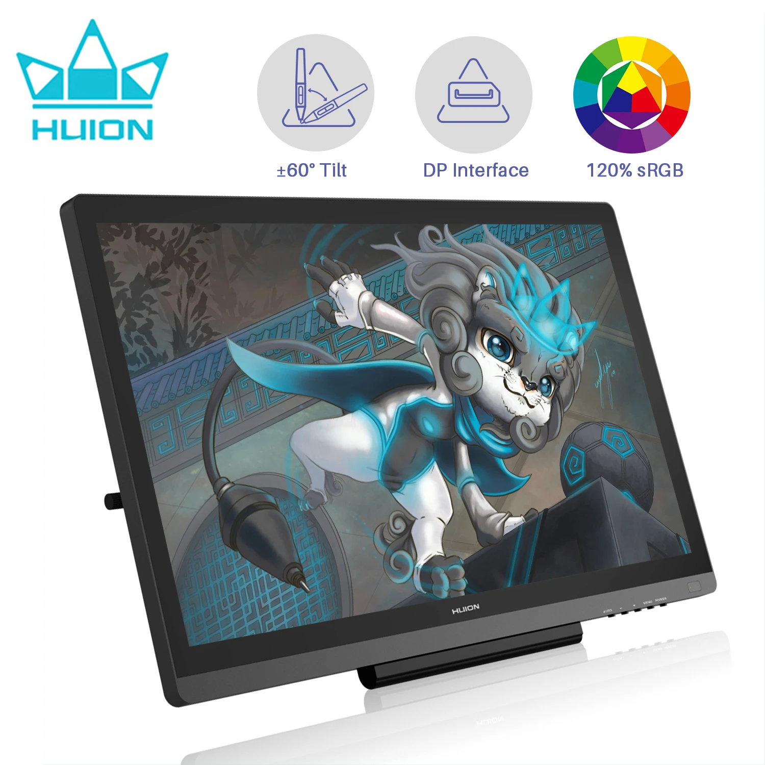Huion Kamvas 20 19.53inch Ag Glass Pen Display Monitor Professional Art