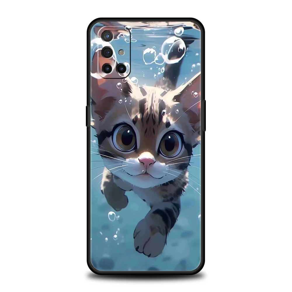 Cartoon Cat Silicone Phone Case - Stylish and Protective Cover Shell