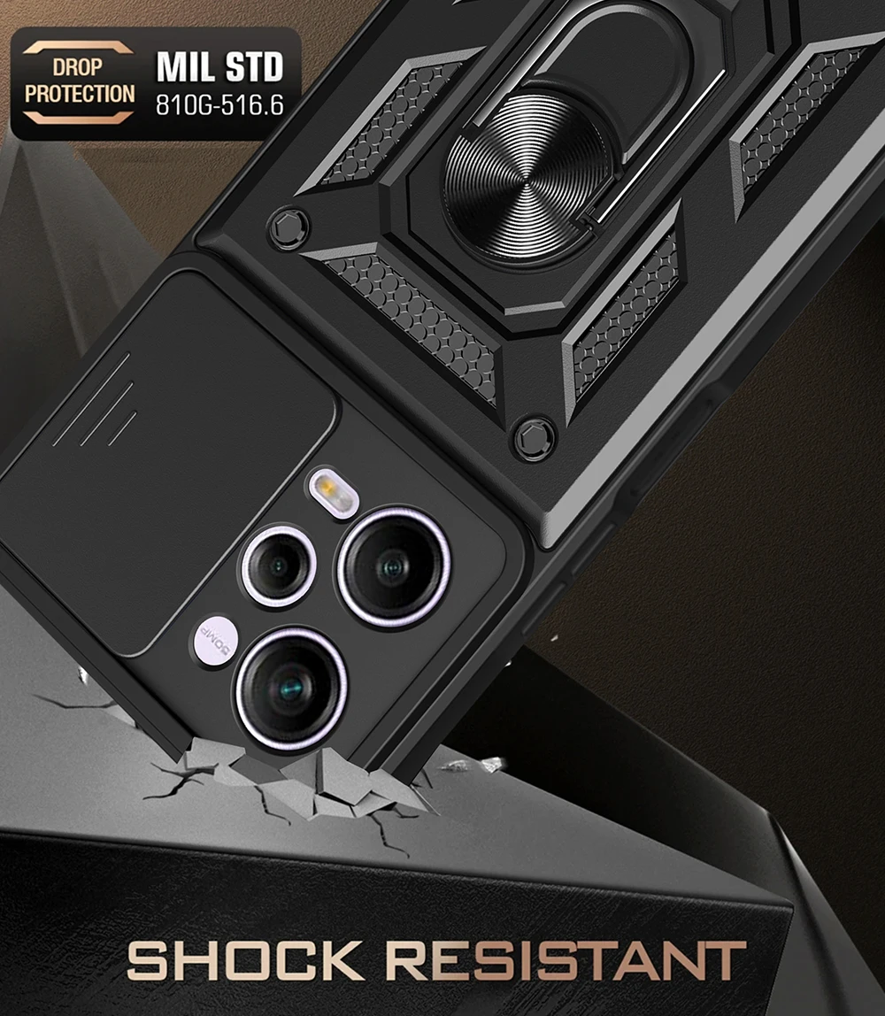 Shockproof Armor Magnetic Case For Poco F6 F5 F4 GT F3 X5 Pro X4 GT X3 NFC Coque For Poco M5S M4 M3 Pro C40 Holder Phone Cover S471994ac524a40d7bd0c096538b8838aG