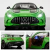 1:18 Mercedes-Benz AMG GT Sports car Alloy Car Model Sound And Light Pull Back Toy Car Die-Cast Boys Collection Decoration Gift 5