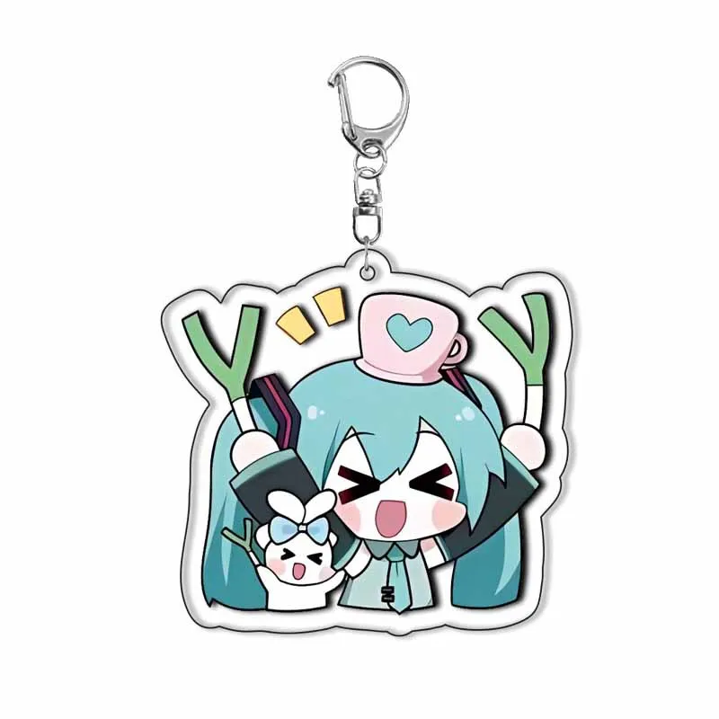Adorable Hatsune Miku Anime Keychain - Cosplay Cartoon Accessory Gift
