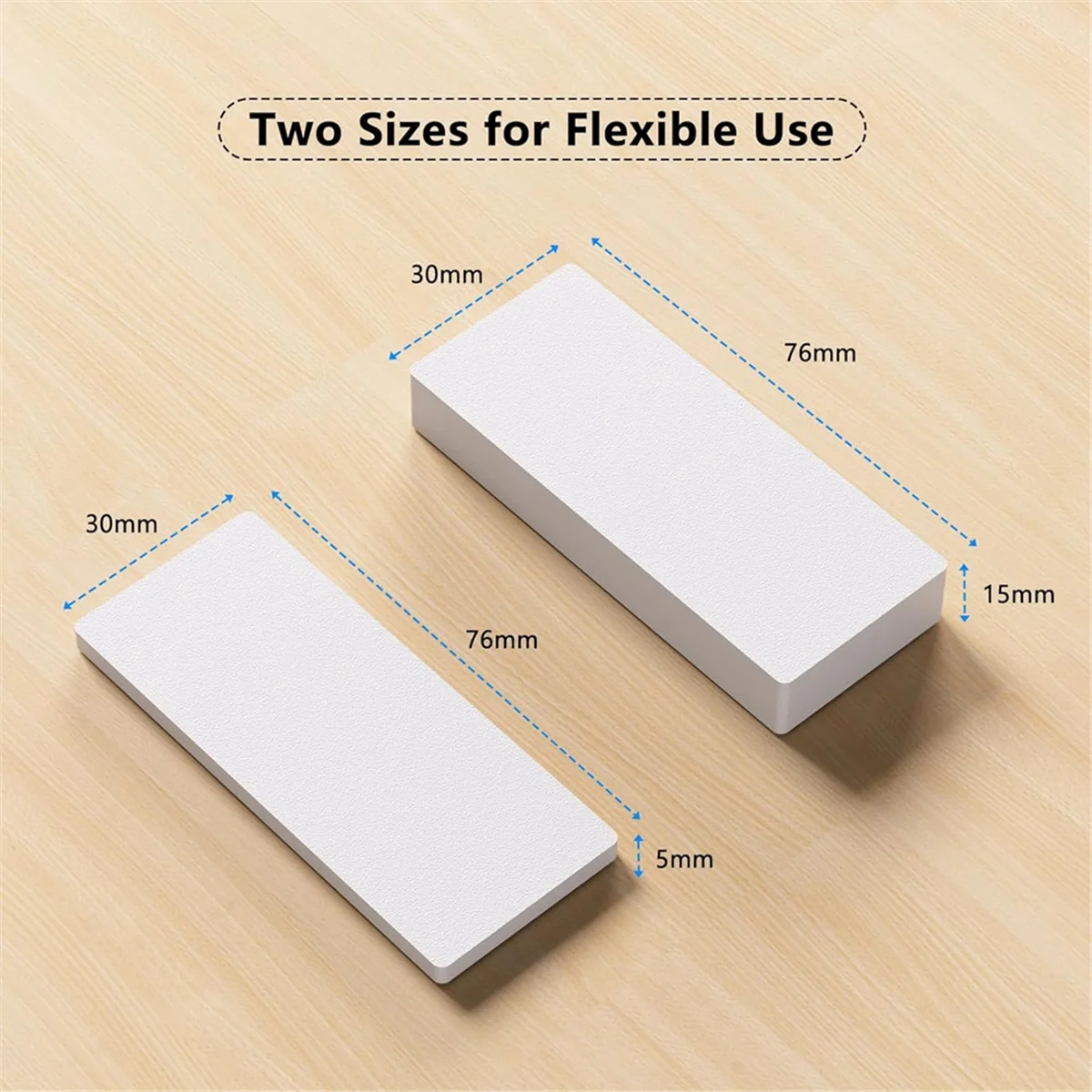 ABZV-20Pcs Furniture Pads,EVA Foam Headboard Stoppers for Wall, 10Pcs (15mm Thick)+10Pcs (5mm Thick) Wall Protector