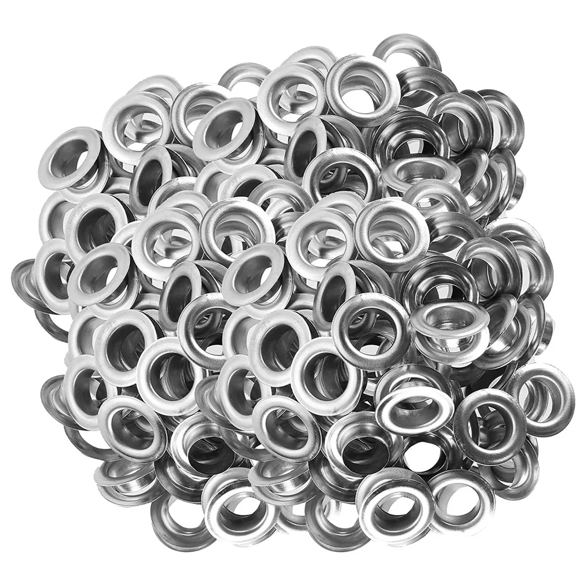 

Grommet Tool Kit Grommet & Washer Grommet Kit 500Pcs, 2 Grommets Kit, Suitable for Leather Bags Banner (Silver, 1/2inch)