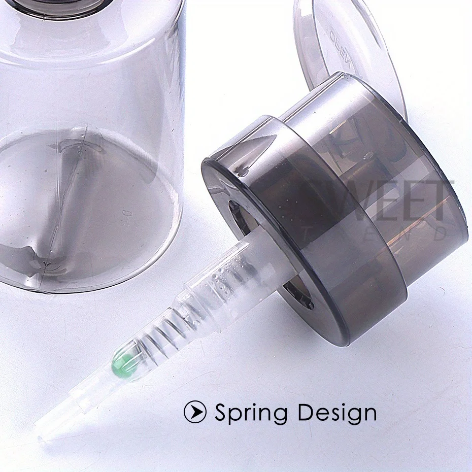 100ml Empty Refillable Nail Storage Bottle Push Down Pump Dispenser Tools Pro Liquid Press Polish Container Manicure Accessories