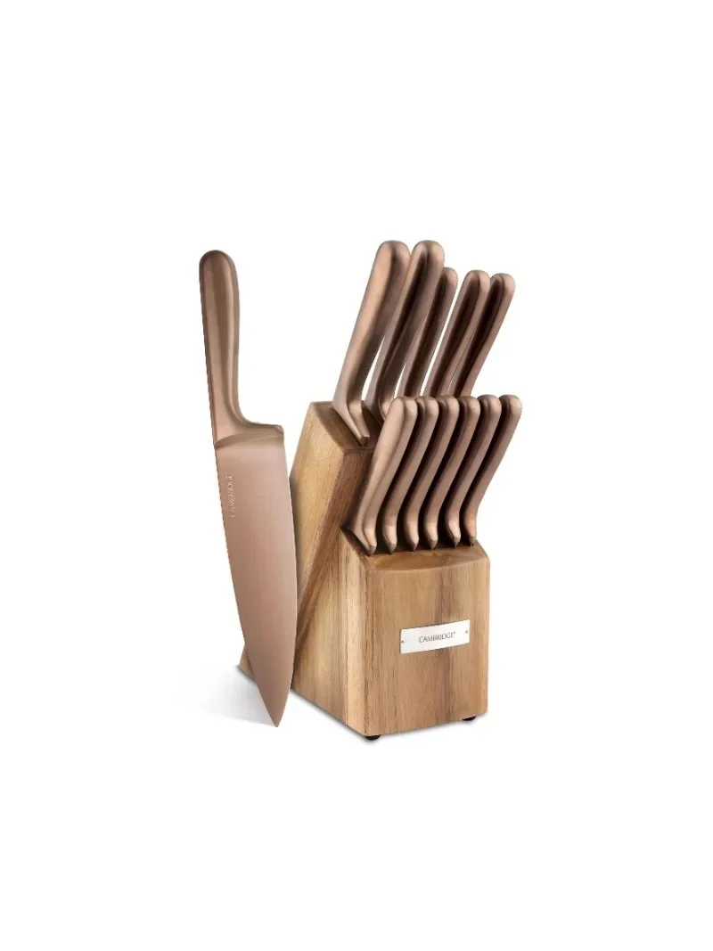 

Silversmiths Rame Copper 12-Piece Cutlery Set with Block