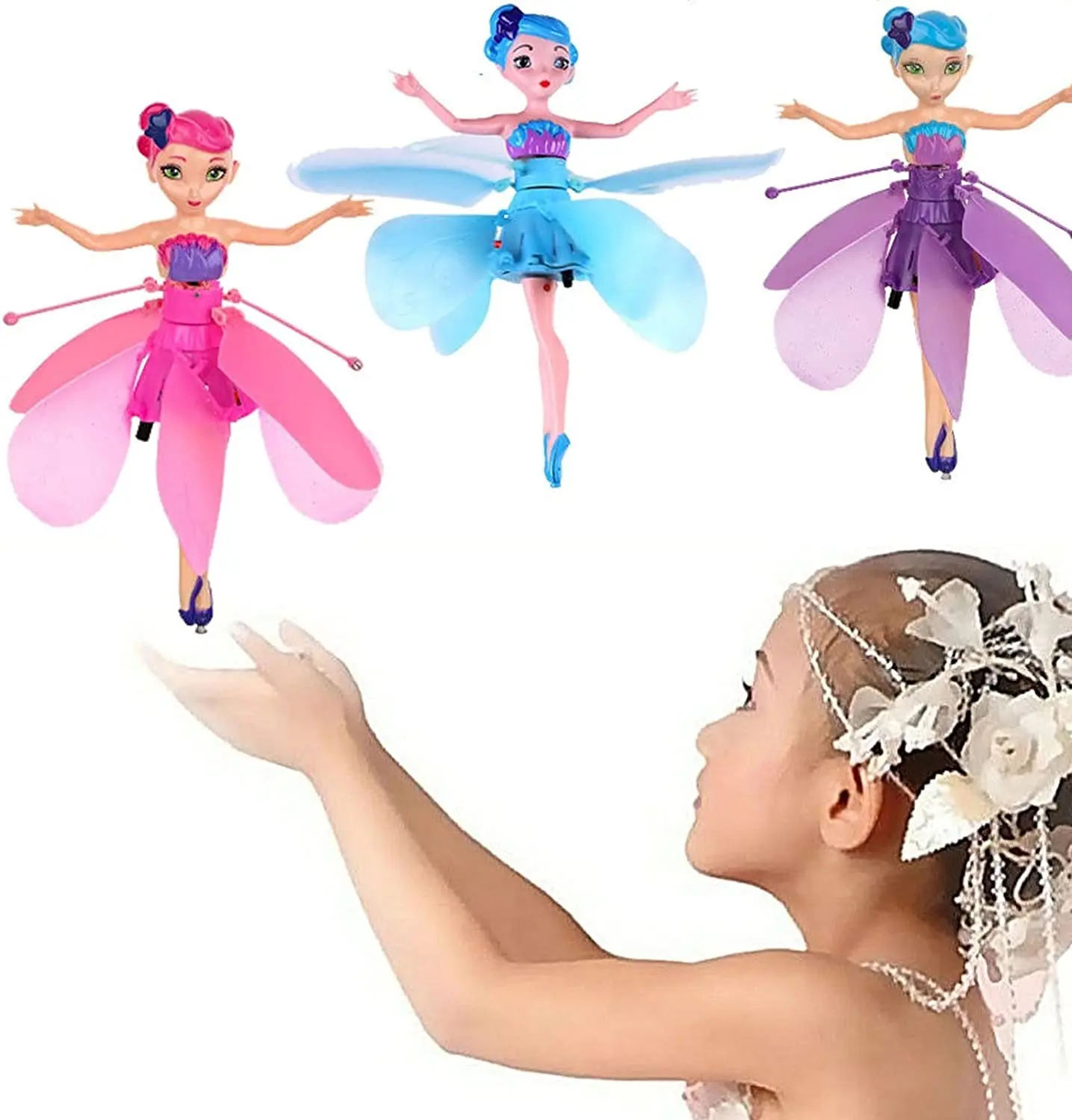 Tanie Latająca wróżka lalka, chwieje tańczące postacie, latająca lalka księżniczka, kontrola