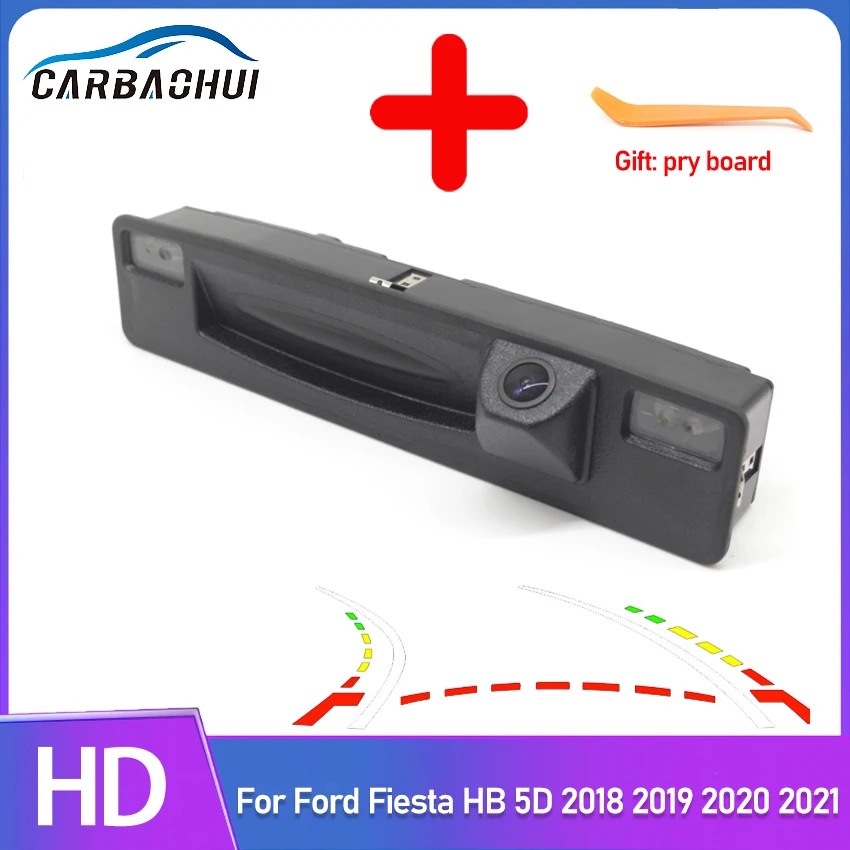 

HD Waterproof 1280*720 Rear View Camera For Ford Fiesta HB 5D 2018 2019 2020 2021 Car Trunk Handle Cameras Parking Accessories