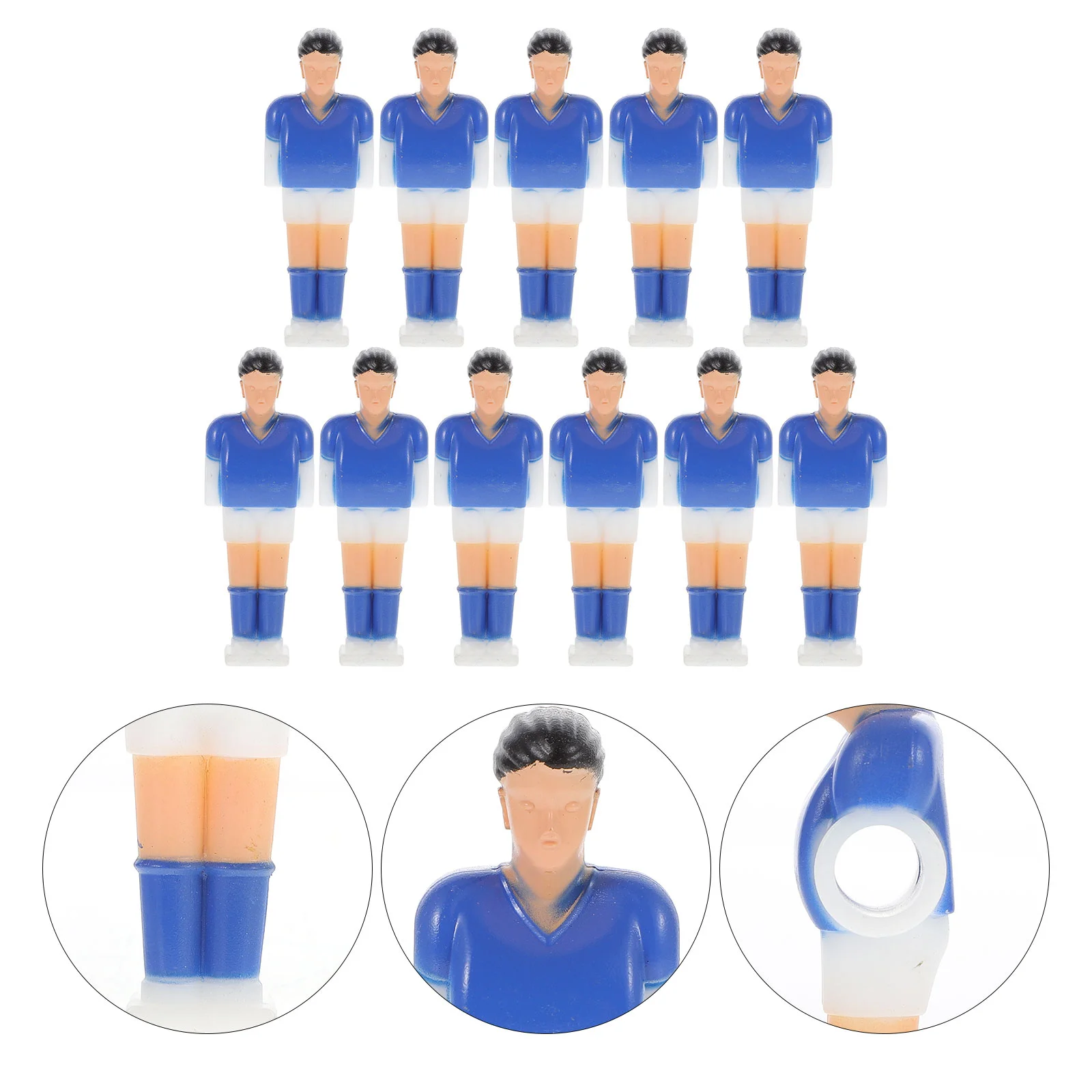 

11 Pcs Football Machine Player Table Puppets Foosball Accessories Lovely Soccer Men Plastic Dolls Tabletop Players