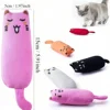 Bite Resistant Catnip Toy for Cats,Catnip Filled Cartoon Mice Cat Teething Chew Toy 2