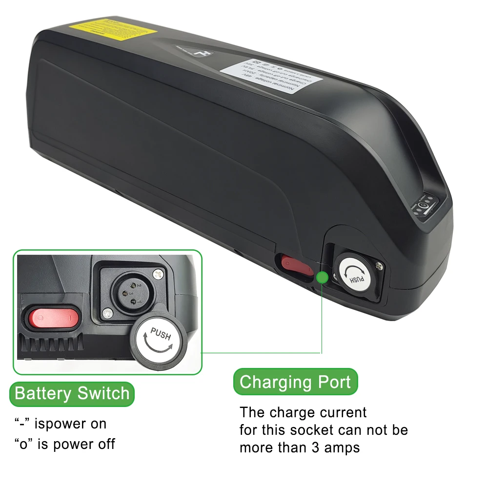 Hailong G80 Ebike Battery 36V 48V 52V DownTube Ebike Scooters Battery 500W-1500W Bafang Voilamart AW Ebikeling JauoPay PEXMOR