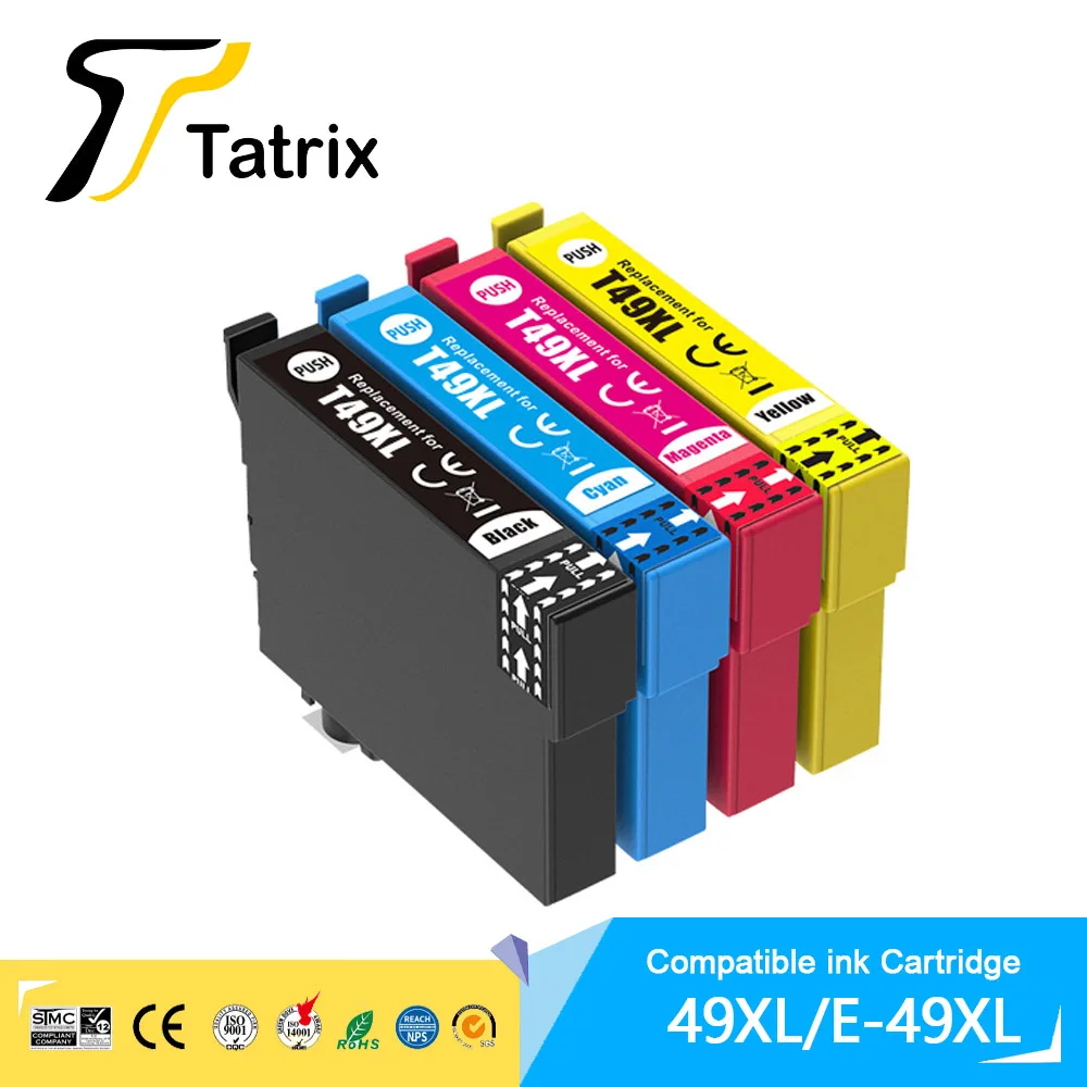 

Совместимый цветной картридж Tatrix 49XL T49XL T49 XL 49-I для струйных принтеров Epson