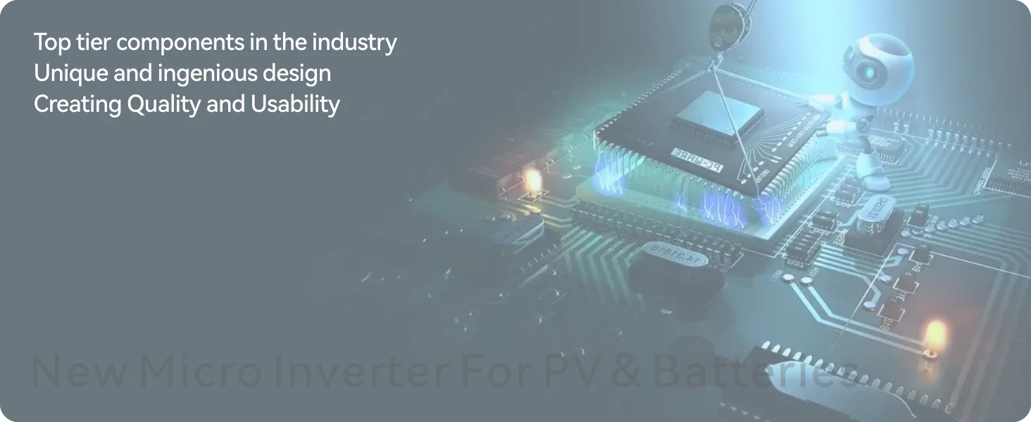 500W/800W Grid-Tied Solar Inverter - Dual Mode (PV/Battery), Zero Export, Easy I