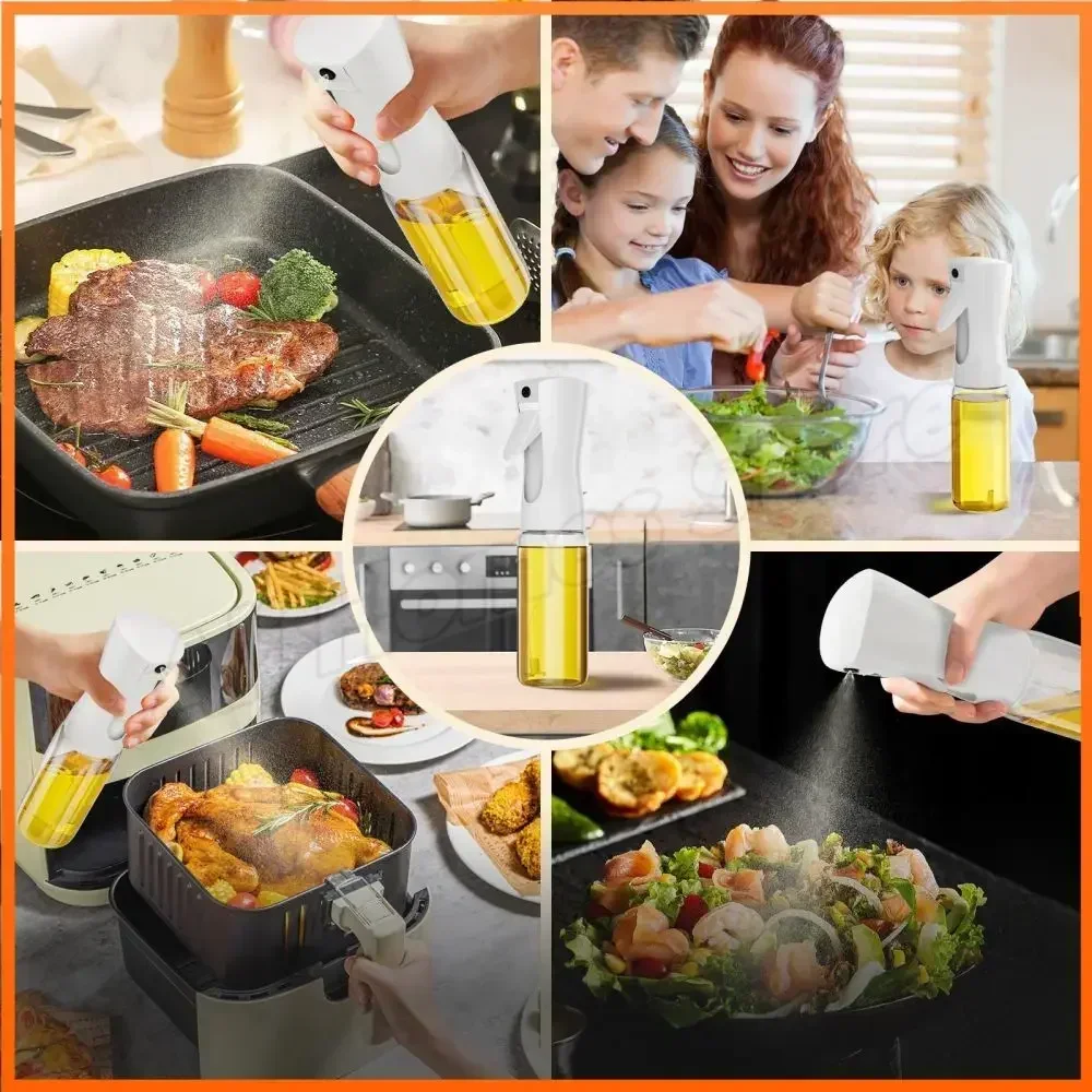 200/300/500ML Olive Oil Sprayer Bottle Kitchen Nebulizer Dispenser Spray Diffuser for Airfryer BBQ oil sprayer