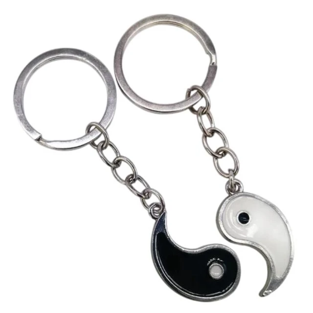 Porte-clés d'amitié / porte-clés Yin Yang / porte-clés Best