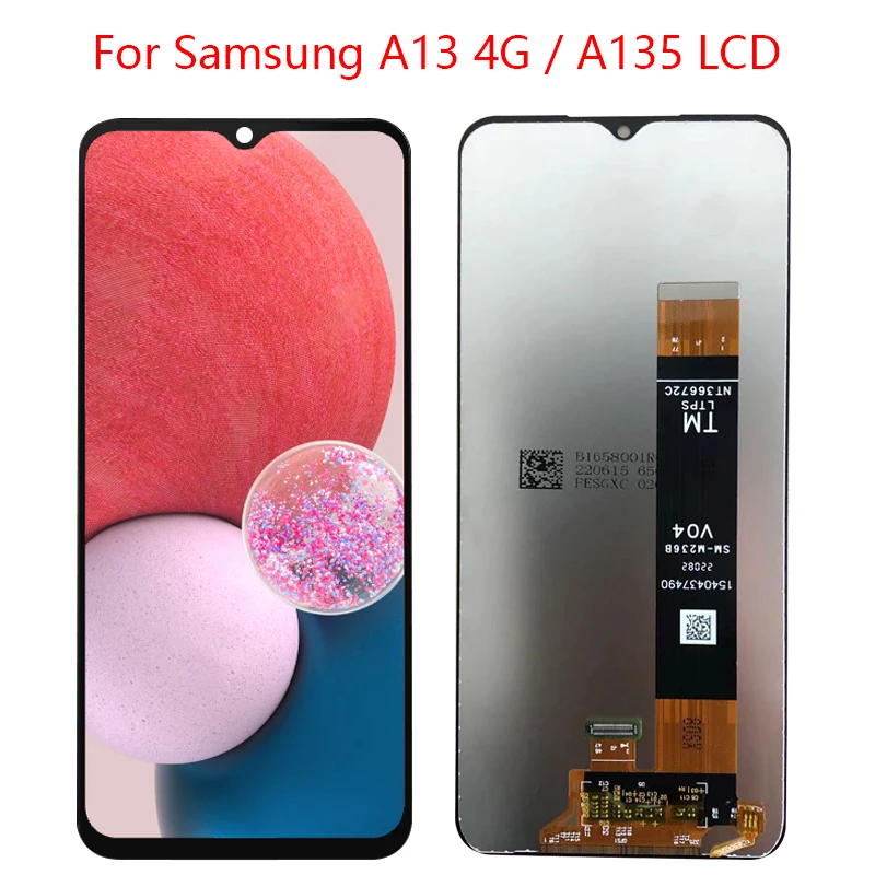 

Для Samsung A13 A135 SM-A135F A135F/DS ЖК-дисплей сенсорный экран дигитайзеры 6,6 ''A13 экран с рамкой