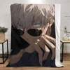 Jujutsu Kaisen-Gojo Satoru Bed Throw Blanket for Sofa Luxury Bedding Fluffy Plaid Custom Blankets King Size Home Interior Knee & 1