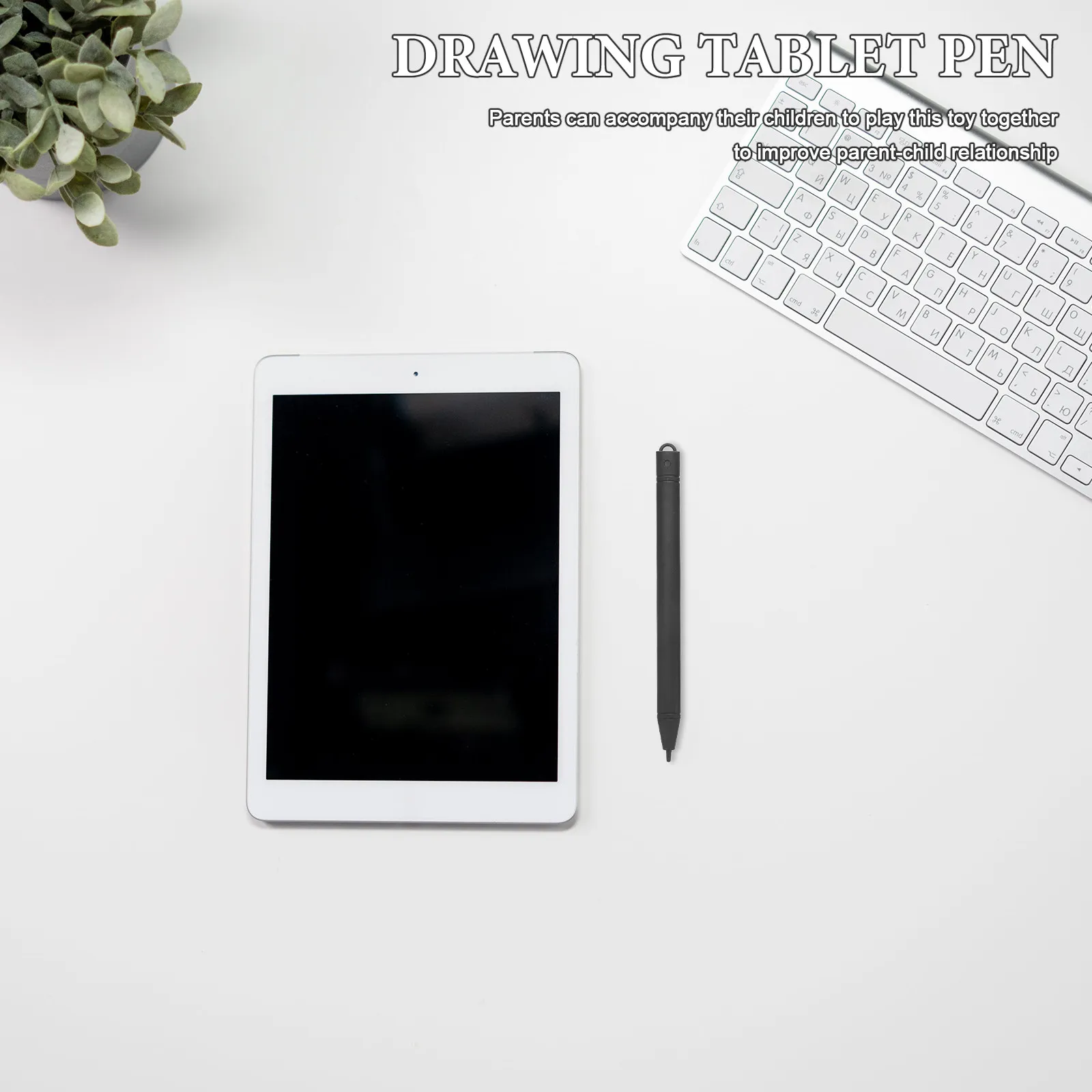 6Pcs LCD 드로잉 보드 펜 프리미엄 플라스틱 쓰기 태블릿 펜 부모 상호 작용을위한 드로잉 펜 쓰기 태블릿 펜