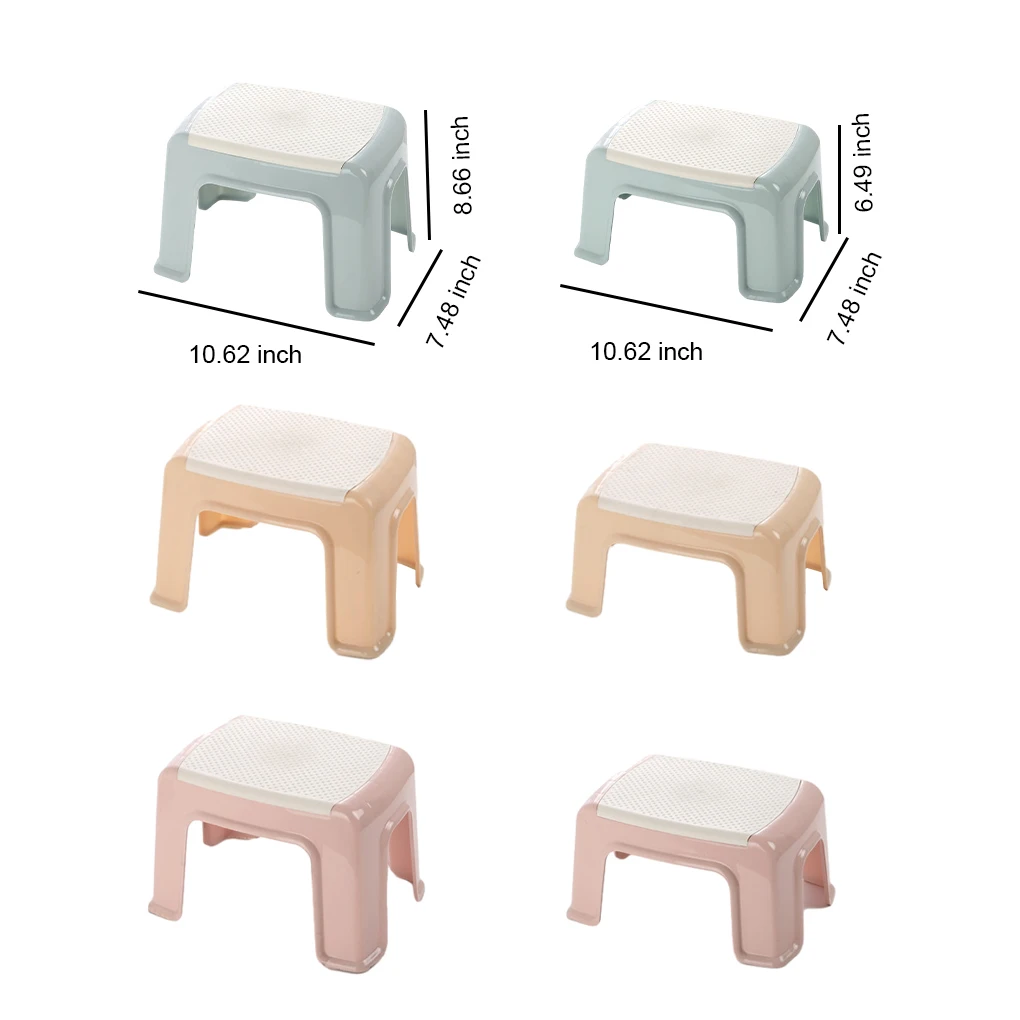 Plastic Step Stool Thick Stools Shoe Changing Seat Home Chairs Bench Living Room Bathroom Bedroom Kindergarten images - 6