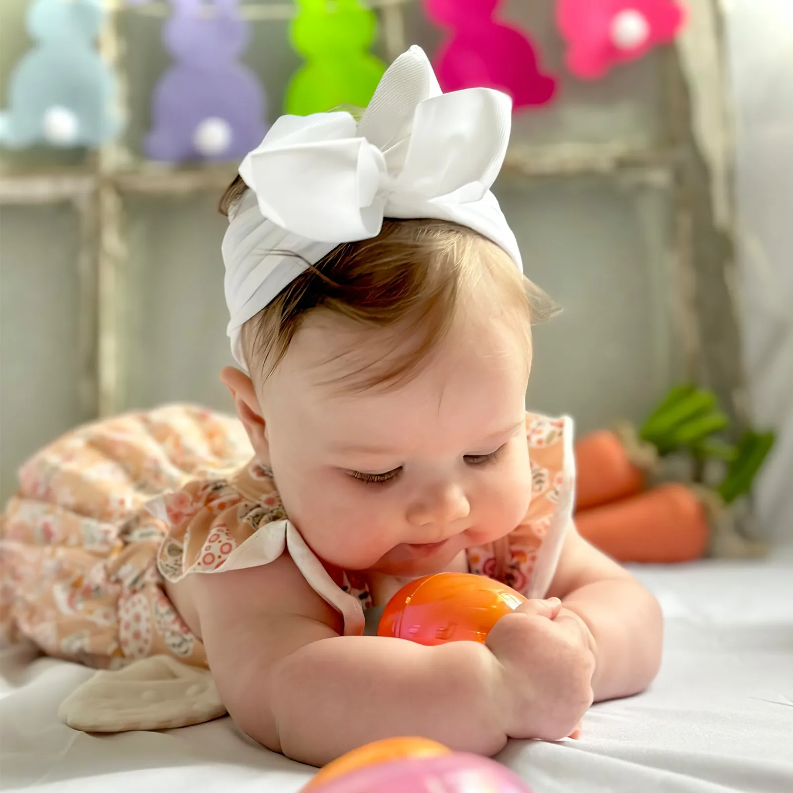 20 Colors Baby Nylon Knotted Headbands Girls Big Inches Hair