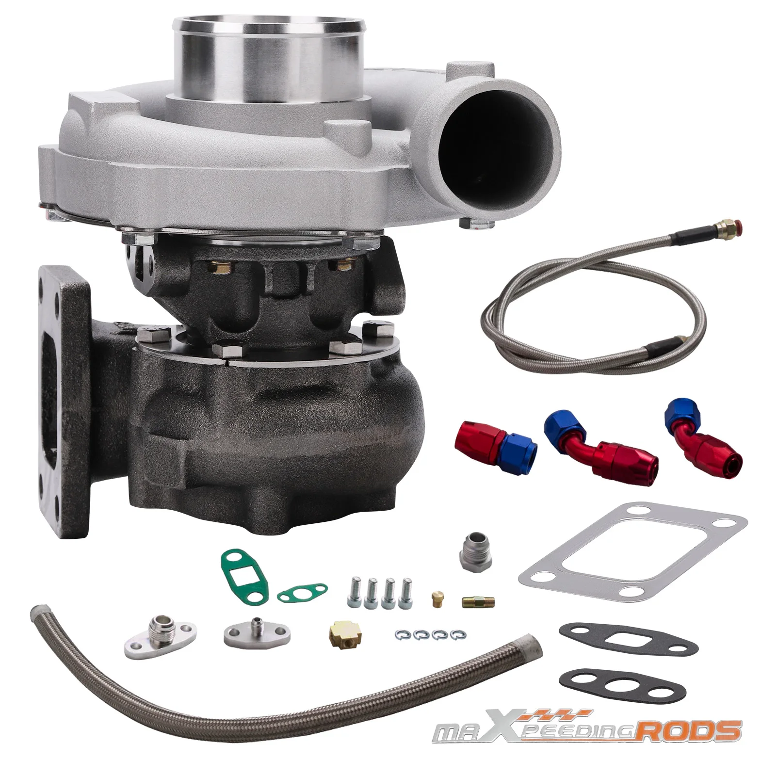 T3/T4 Turbo Charger Linea Di Ritorno Dell'Alimentazione Del Carburante A 5 Bulloni E Olio Per Bmw 325I 323I E36 E46