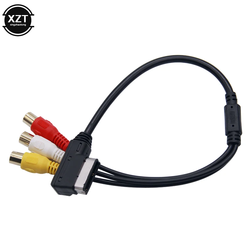 

1pcs For VW For Audi AMI AUX Cable Adapter A3 A4 A6 A7 A8 Q5 Q7 R8 AMI MMI RCA 3RCA DVD Video Audio Input Wire Adapter Accessory