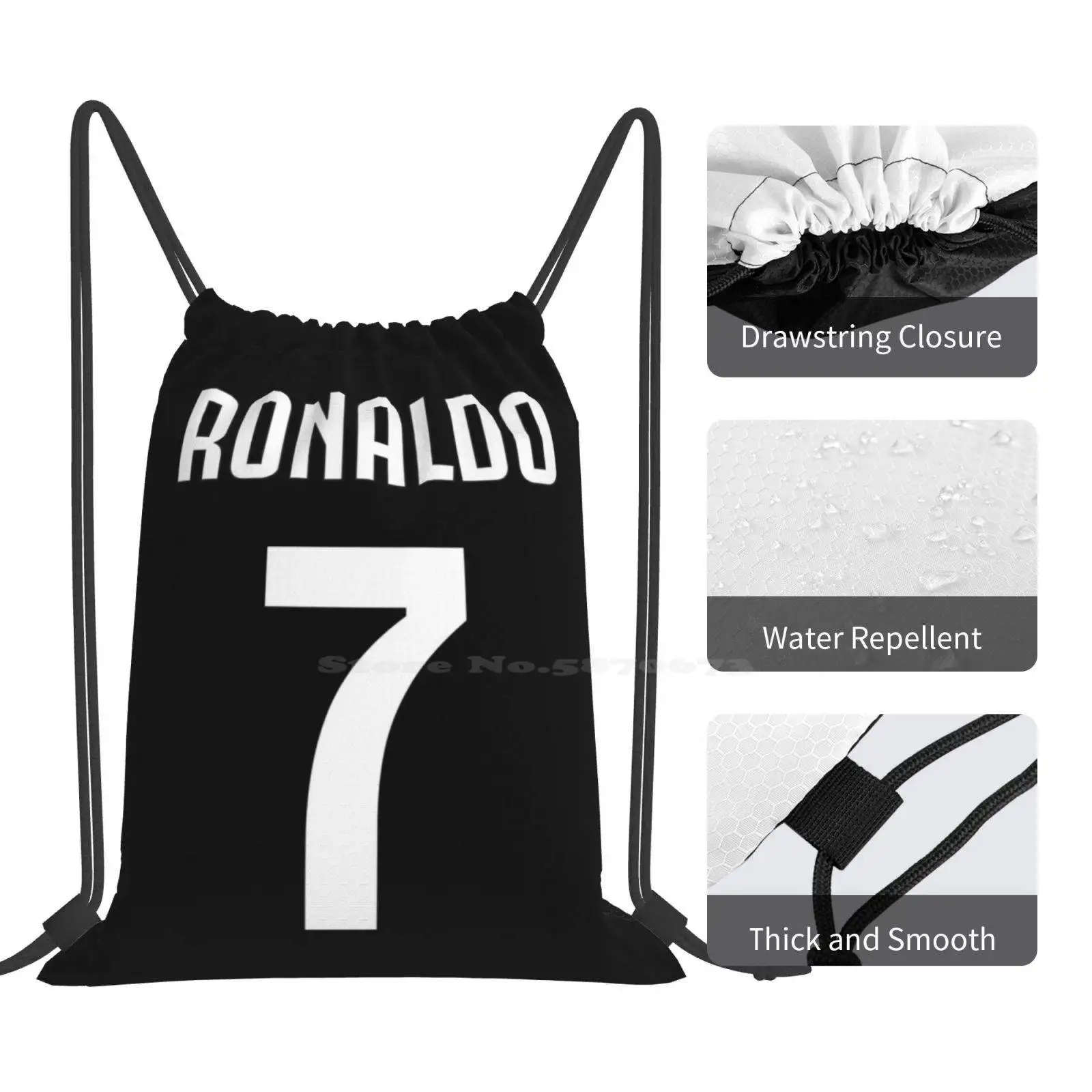 S471afd0d635c4a14a7cd210f7af54c88S Mochila Ronaldo 7 3D para Estudantes | Saco Futebol Portugal