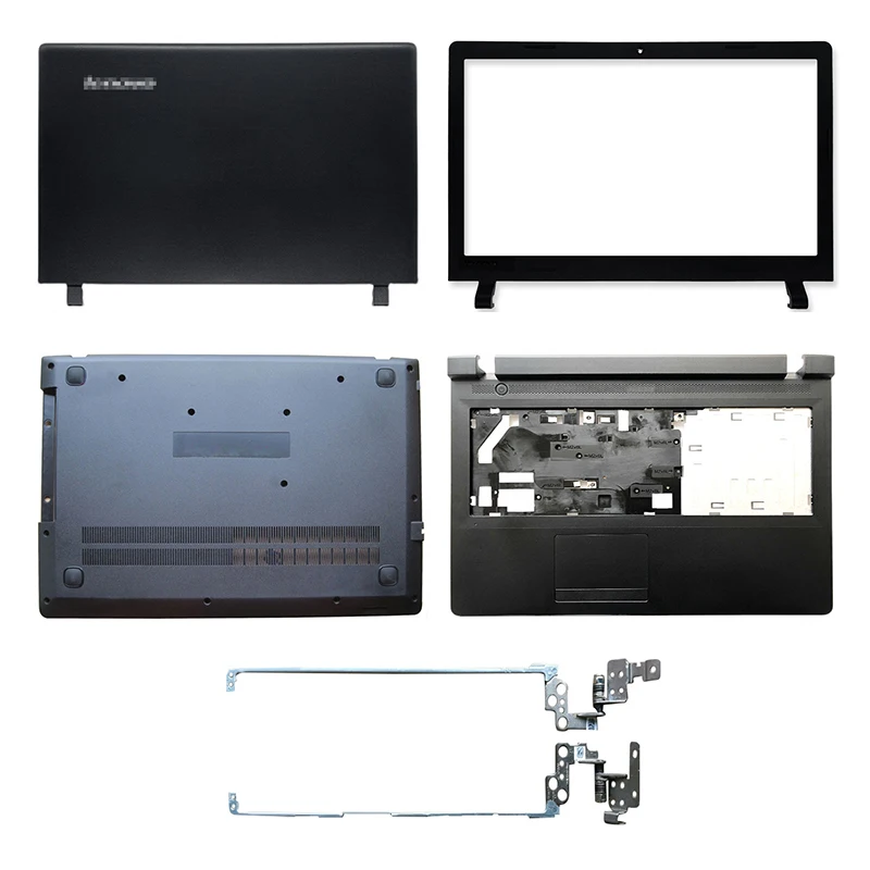 

Новинка, чехол для ноутбука Lenovo ideapad 100-15 B50-10 100-15IBY, задняя крышка ЖК-дисплея, передняя панель, петли, Упор для рук, Нижняя крышка ABCD