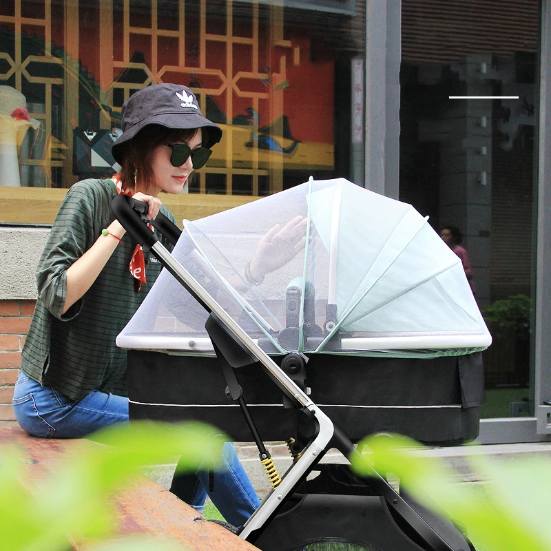New Baby Stroller Cute Cartoon Dinosaur Baby Cariage High Landscape Foldable Stroller Bassinet Puchair Carry on Pram