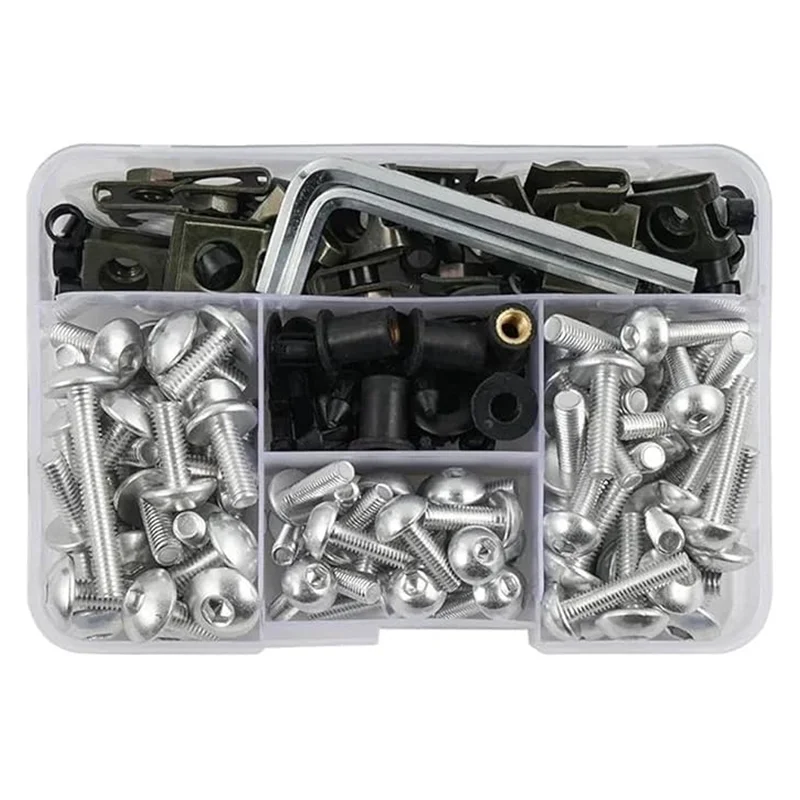 Motorcycle Fairing Fasteners Kit – 190-Piece Body Screws Set