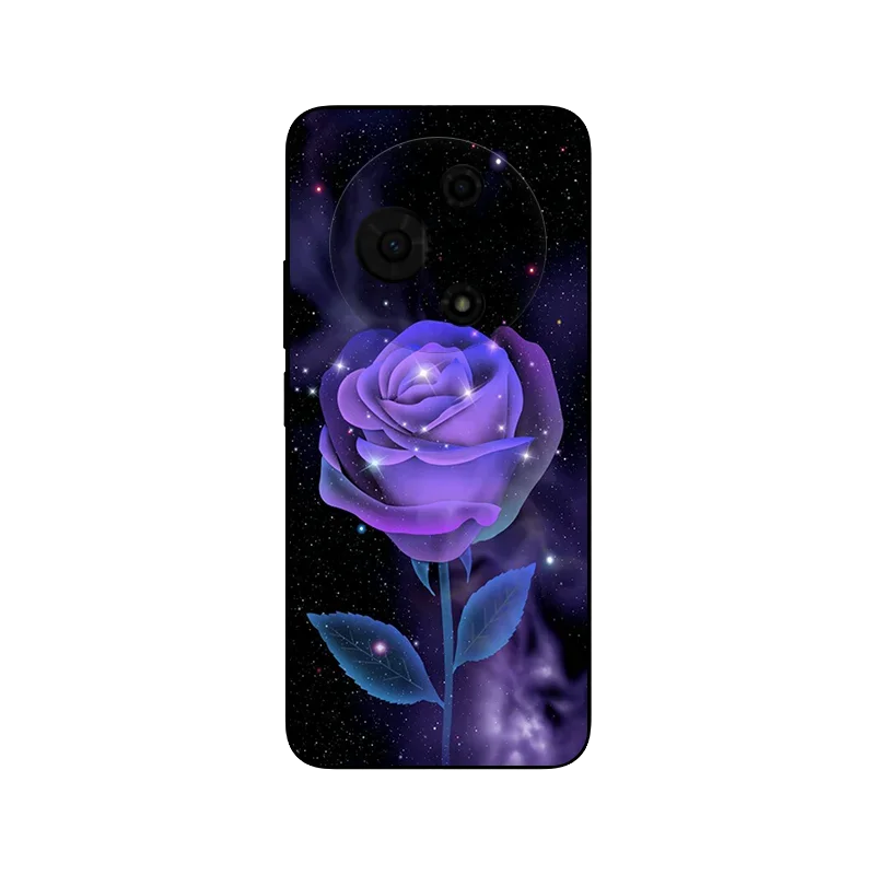 Floral Wolf Soft Silicone Phone Cover