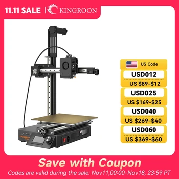 KINGROON KP3S Pro V2 3D Printer High Speed Klipper Firmware Printing Max 500mm/s Fast Metal 3D Printer FDM KP3SPROV2