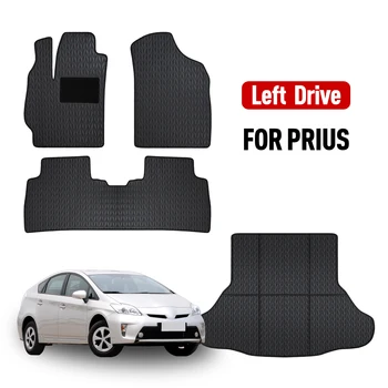 Custom car floor mat for Toyota prius 2010 2011 2012 2013 2014 2015 Carpet Cover Waterproof Non-slip Protector Accessories parts 1