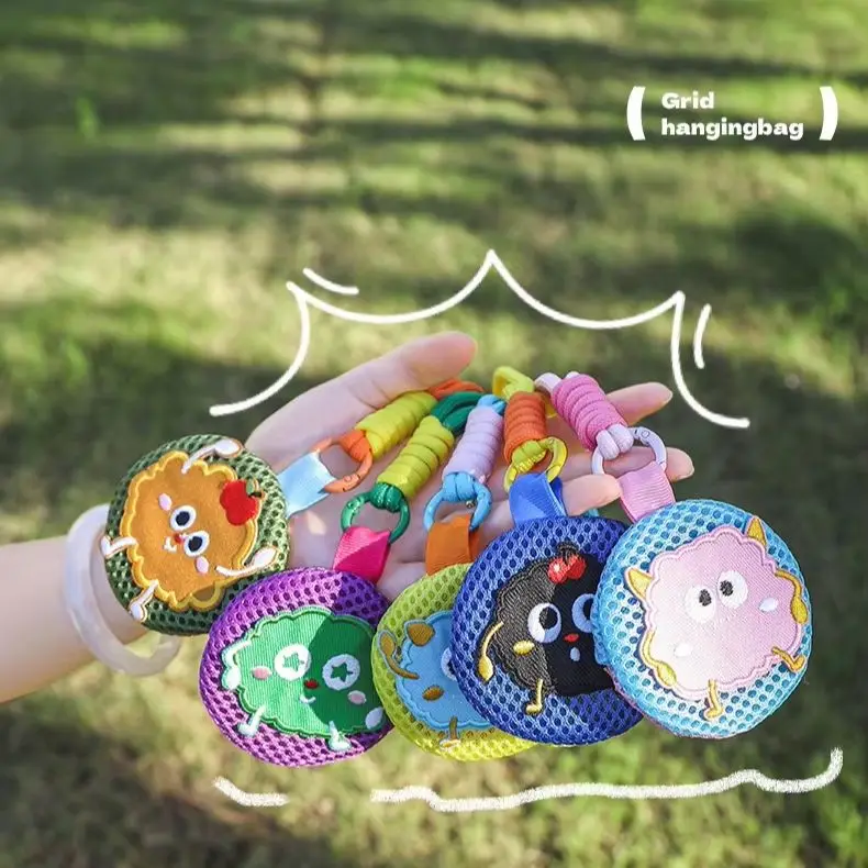 Graziosa custodia per cuffie in maglia / portamonete — Borsa portacuffie portatile e custodia decorativa per accessori - immagine 3