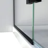 Classic modern Frameless Hinged Shower Door in Matte Black Product Dimensions 0.31 x 45 x 72 inches 102.8 pounds 5