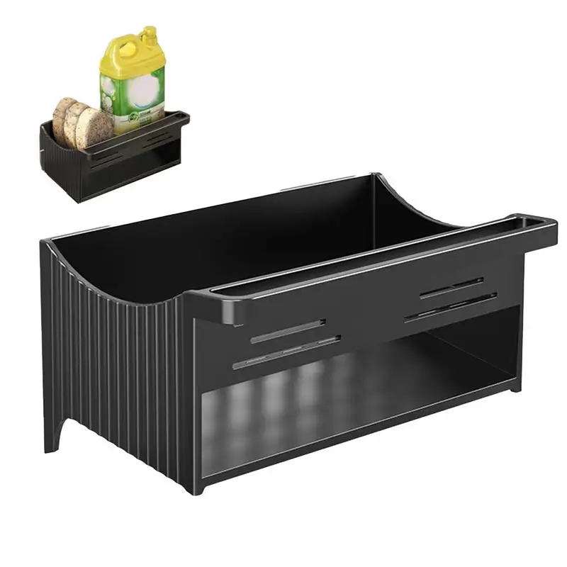 

Multifunctional Sponge Holder Kitchen Sink Organizer Sink Caddy For Sponge Brush Sink Stopper Shelf Organizer Kitchen Accessorie
