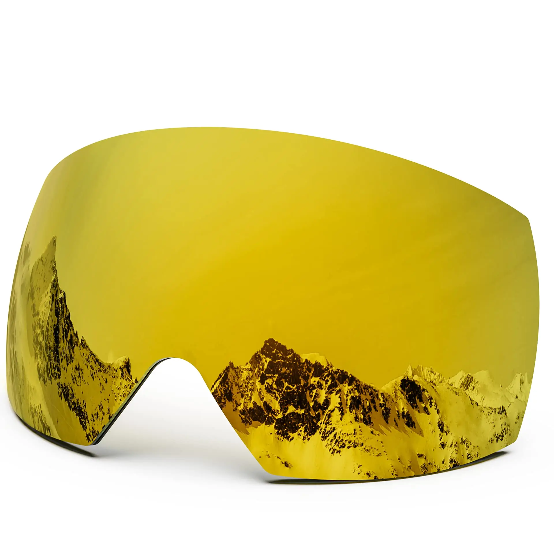 Professional Magnetic Ski Goggles with Double Layers and Anti-fog UV Protection