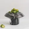 Modern Simple Home Decoration Marble Fruit Tray European Light Luxury Style End Table Tray Small Ornaments Photographic Prop 1