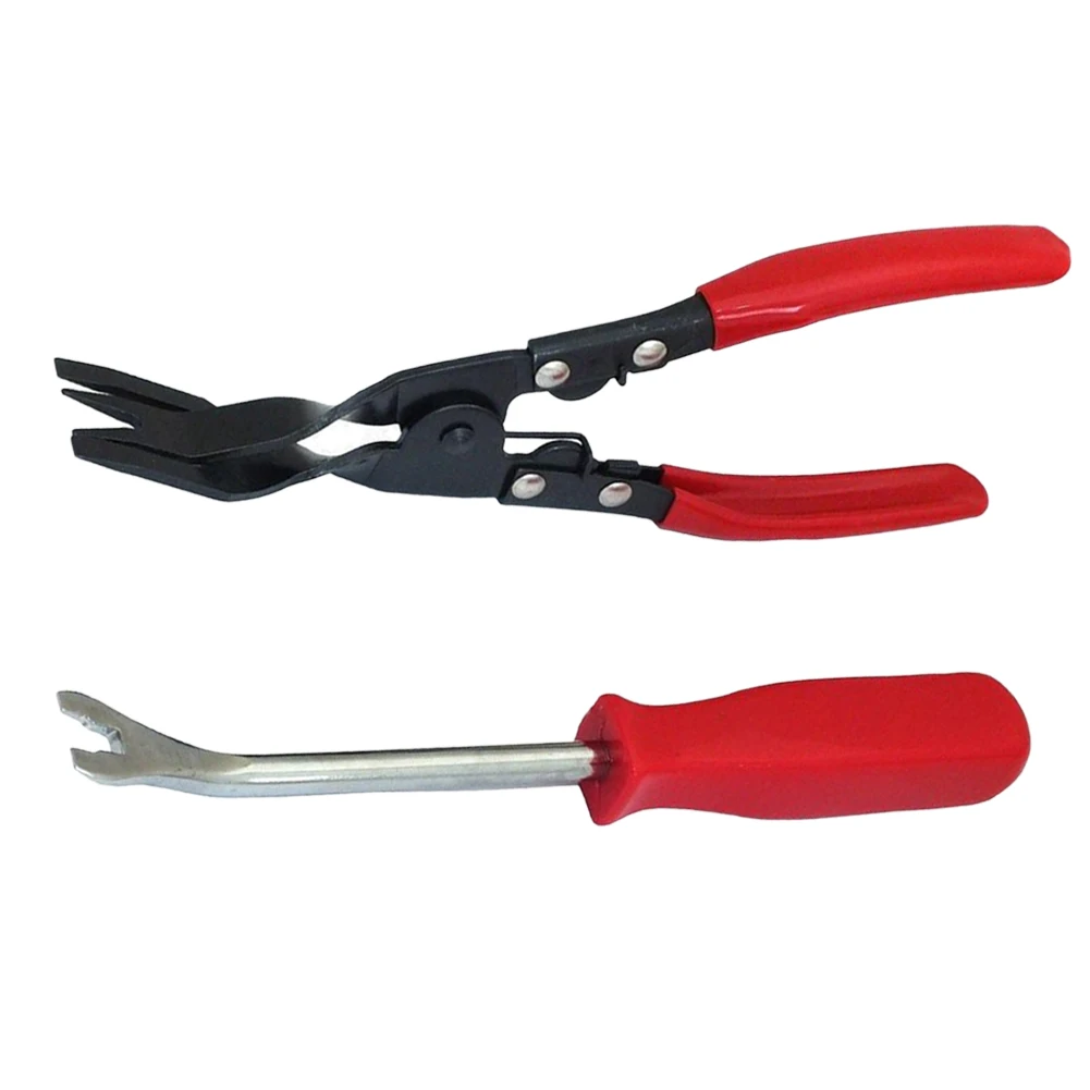 

2Pcs Car Door Card Panel Trim Clip Removal Pliers & Upholstery Remover Prying Tool Car Disassembly Tools