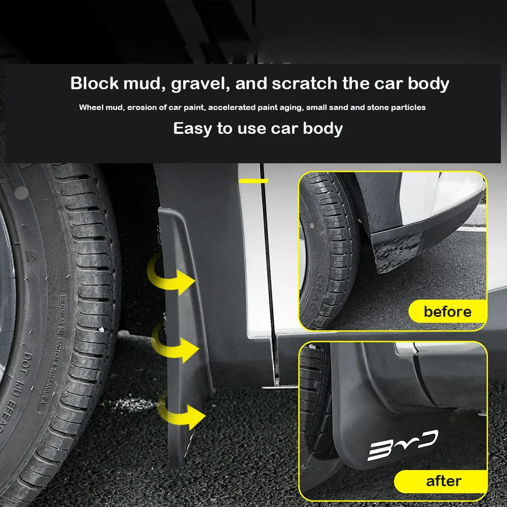 BYD 시걸 2025 머드가드 무타공 리어 휠 기어 외관 개조 액세서리