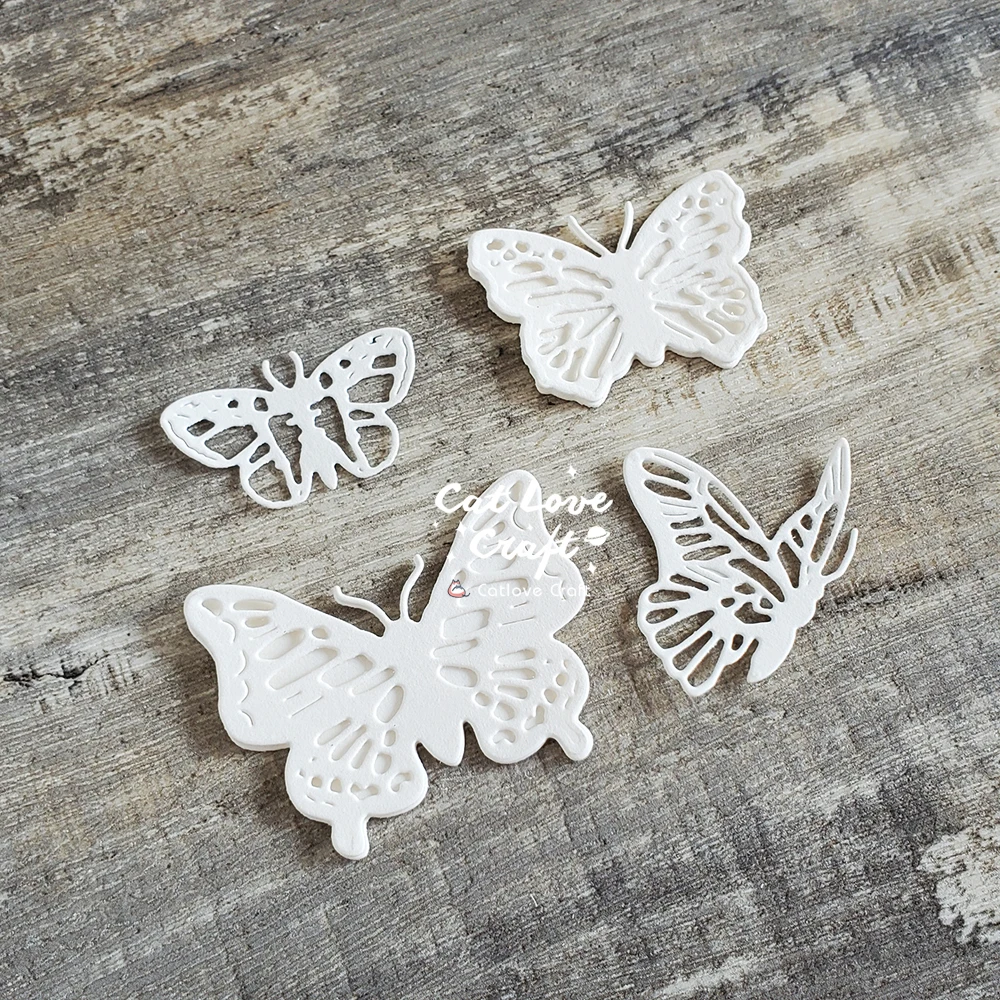 Fustelle in metallo a forma di farfalla, stencil per scrapbooking, decorazione di biglietti di carta decorativi