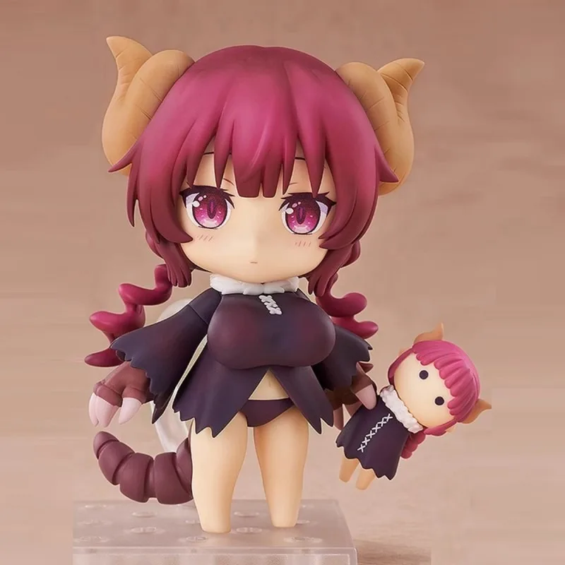 

10cm Miss Kobayashi's Dragon Maid Figures Iruru Q Version Kawaii Collection Anime Figure Satute Model Doll Ornament Gift Kid Toy