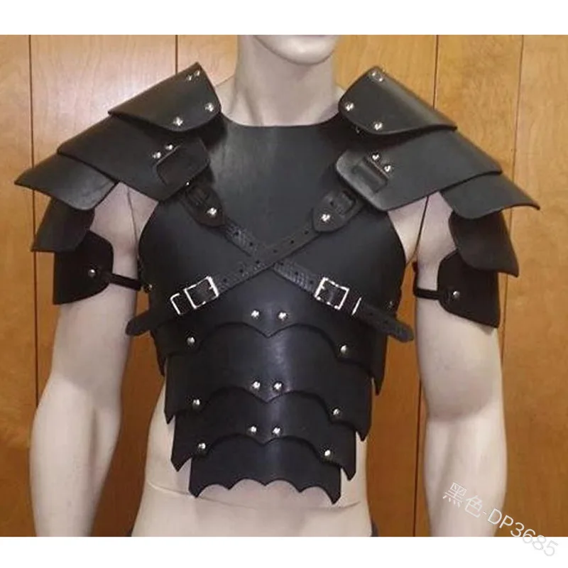 Attack On Titan Final Season Cosplay Costume Black Outfit with Breastplate Armor