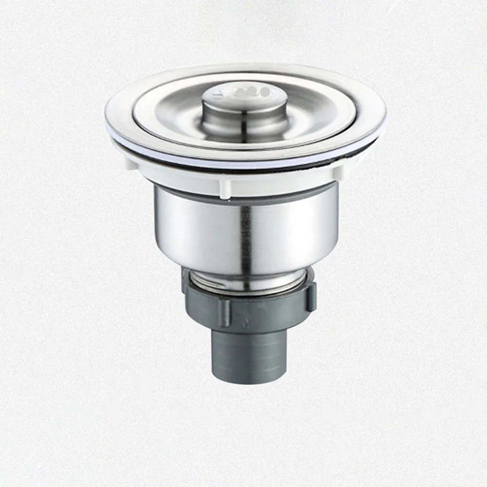 kitchen sink faucets 304 Stainless Steel Kitchen Sink Drainer Filter Sink Strainer Sewer Bathroom 110mm Washer Kitchen Sink Strainers Head Plug kitchen faucet sale