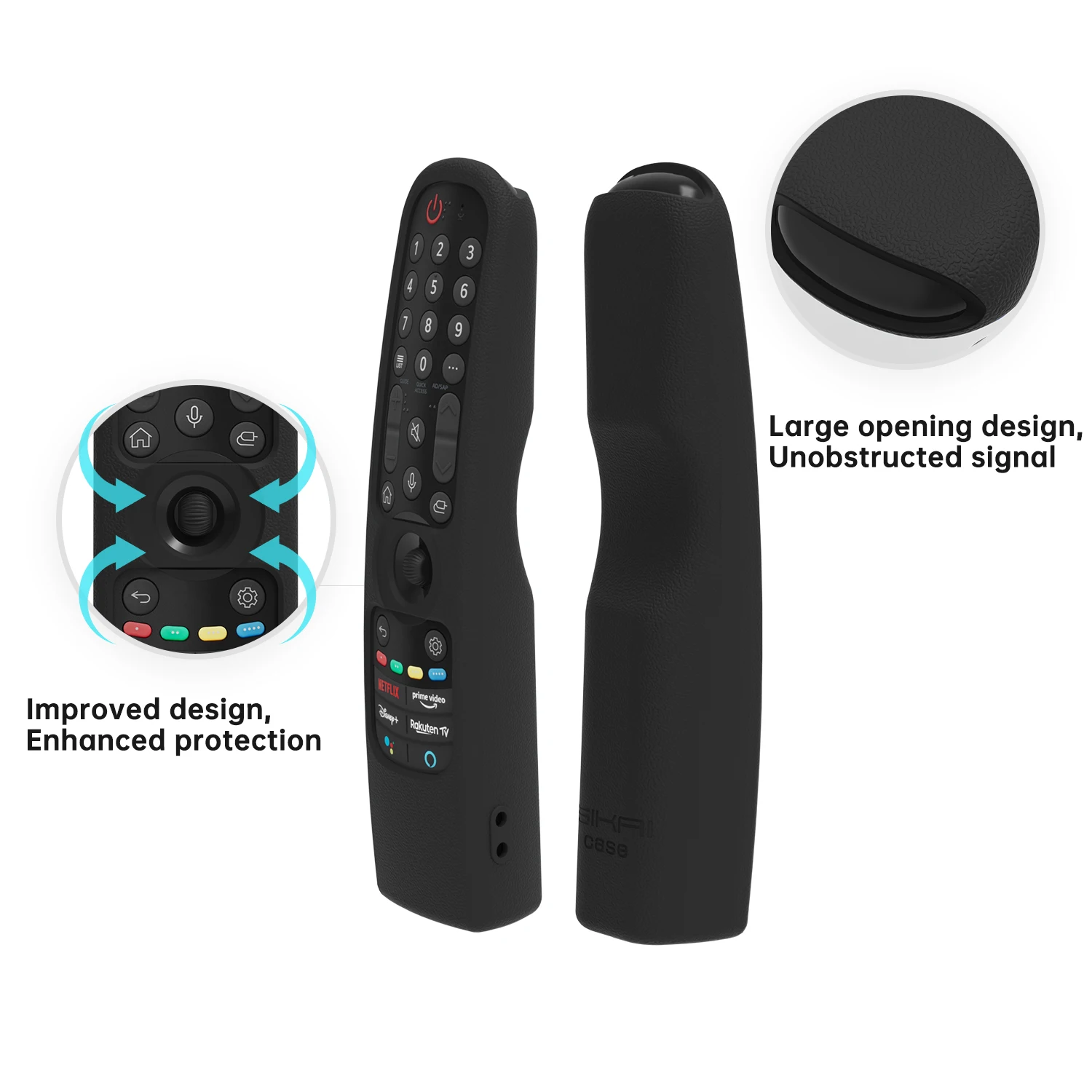 Description Picture 3 of itemSilicone Case for LG AN-MR24GA/MR23GA/MR22GN/MR21GN Magic Remote Cover for OLED QLED LG Smart TV 2022/2023/2024 with Remote Loop