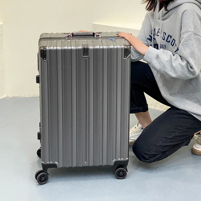 Luggage Scratchresistant Suitcase 20/24/26inch Portable Aluminum