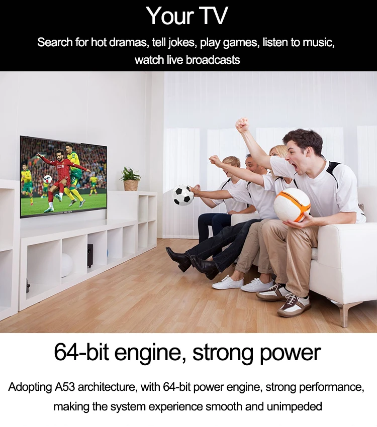 Factory Cheap Flat Screen HD LCD LED Best Smart TV 32 40 43 50 55 60inch Android Television 6