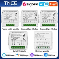 TNCE Tuya Switch Light Curtain Dimmer WIFI Zigbee, Smart DIY MINI Module, Roller Blinds Shutter Breaker, voice alexa google home