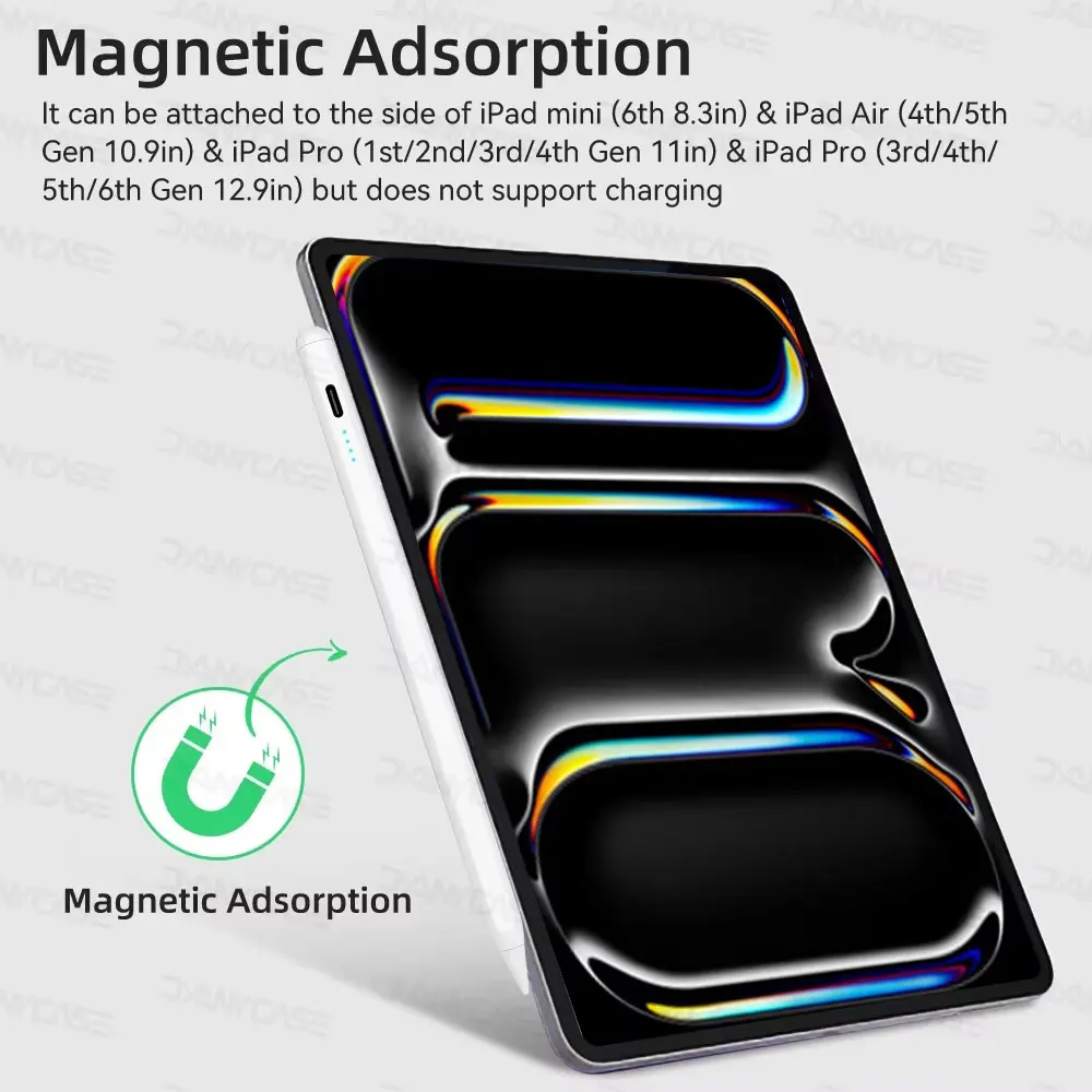 Advanced Palm Rejection Stylus Pen for iPad with Power Display