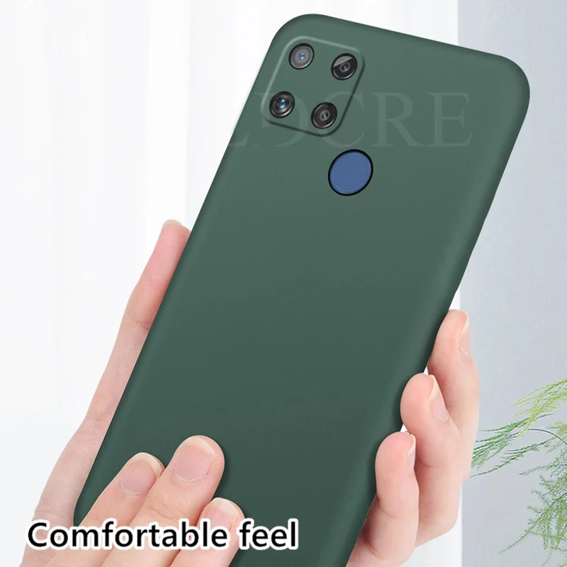 Original Case For OPPO A15 Case Rubber Liquid Silicone Shockproof